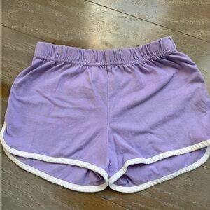 Kids Lavender Shorts with White Trim